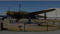 Restored P-38 on static display in front of 3rd Wing HQ, JBER, AK.  [George L. Smith]