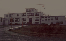This photo was taken on Attu in the May/June 1995 time frame. It is showing the front of the Coast Guard's Loran Station. [Photo by Jim Flynn, provided by R. Thibault, Coord H5]
