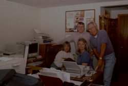 Front (L-R): Nadine Smith, Johnny Villasenor; Back (L-R): George L. Smith, George Villasenor.  [George L. Smith]