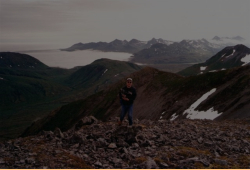 Scaling Mount Terrible.  [Kevin Mackey]