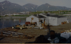 The Rec Hall for The "Hitchiti" and other Fleet Tug crews serving tours on Attu.  [Hal Tenney]