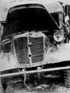 Remains of a Japanese truck, Attu, May-June 1943.  [Sam Shout]