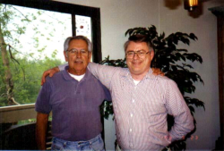 L-R: George Villasenor, George L. Smith, May 1999.  [George L. Smith]