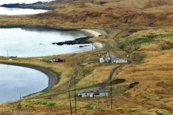 LORAN-A Station at Murder Point, Attu, 2000.  [Russ Marvin]