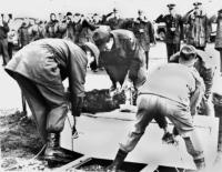 Boozer's Interment Ceremony. Shemya, AK. [Bruce Stern]