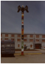 Shemya's Totem In Front Of Bldg. 600. [George Blood]
