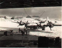 B-29 on Shemya, 1946. Dan Lange.