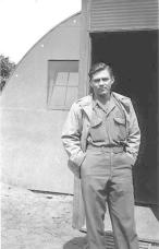 Don Blumenthal In Front Of His Quarters. Shemya, 1943-44. [Don Blumenthal]