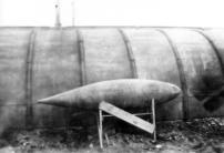 A 165 Gallon Auxiliary Gas Tank Used To Store Fuel For Stove, 1946. [Dan Lange]