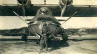 Ordnance Man & PBY Catalina. Shemya 1945-46. [Tony Suarez]