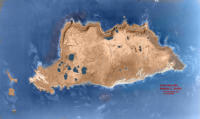 Colorized Version Of Shemya Island, 1930's - 1940's. [Larry Opperman]
