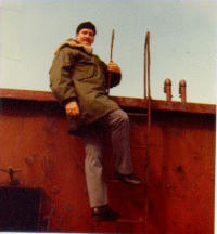 Steve Edwards, Shemya 1969, Exploring The Cool Barge. [Steve Edwards]