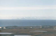 Aggatu From East End Of Island, Alascom Earth Station. [John Wolfe]