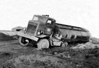 Overturned Tanker, 25 Dec 1946. [Taylor Whitehead]