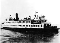 U. S. Army's "San Leandro," A Small Transport Boat, Carrying Men Returning Home To the U. S. Army Transport "Marashal Victory." [Taylor Whitehead]