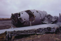 The Remains of JKC-135A (RC-135S) Recon Aircraft on Shemya. [George L. Smith]